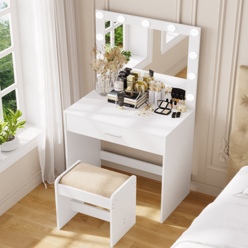 Wayfair White Small Bedroom Vanities You'll Love in 2023